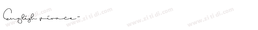 English virace字体转换